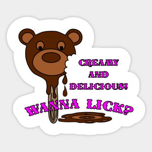 Wanna Lick? Sticker